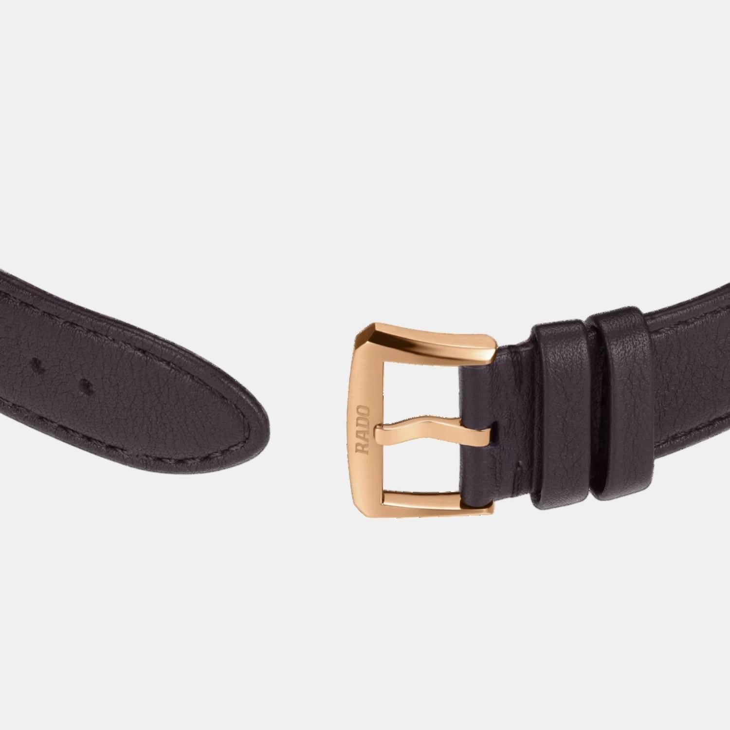 Florence Unisex Automatic Silver & White Dial Analog Leather Watch R48905015