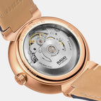 Florence Unisex Automatic Blue Dial Analog Leather Watch R48905205