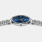 Florence Unisex Quartz Blue Dial Analog Stainless Steel Watch R48912203
