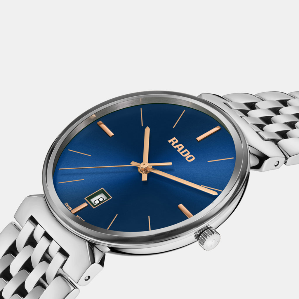 Florence Unisex Quartz Blue Dial Analog Stainless Steel Watch R48912203