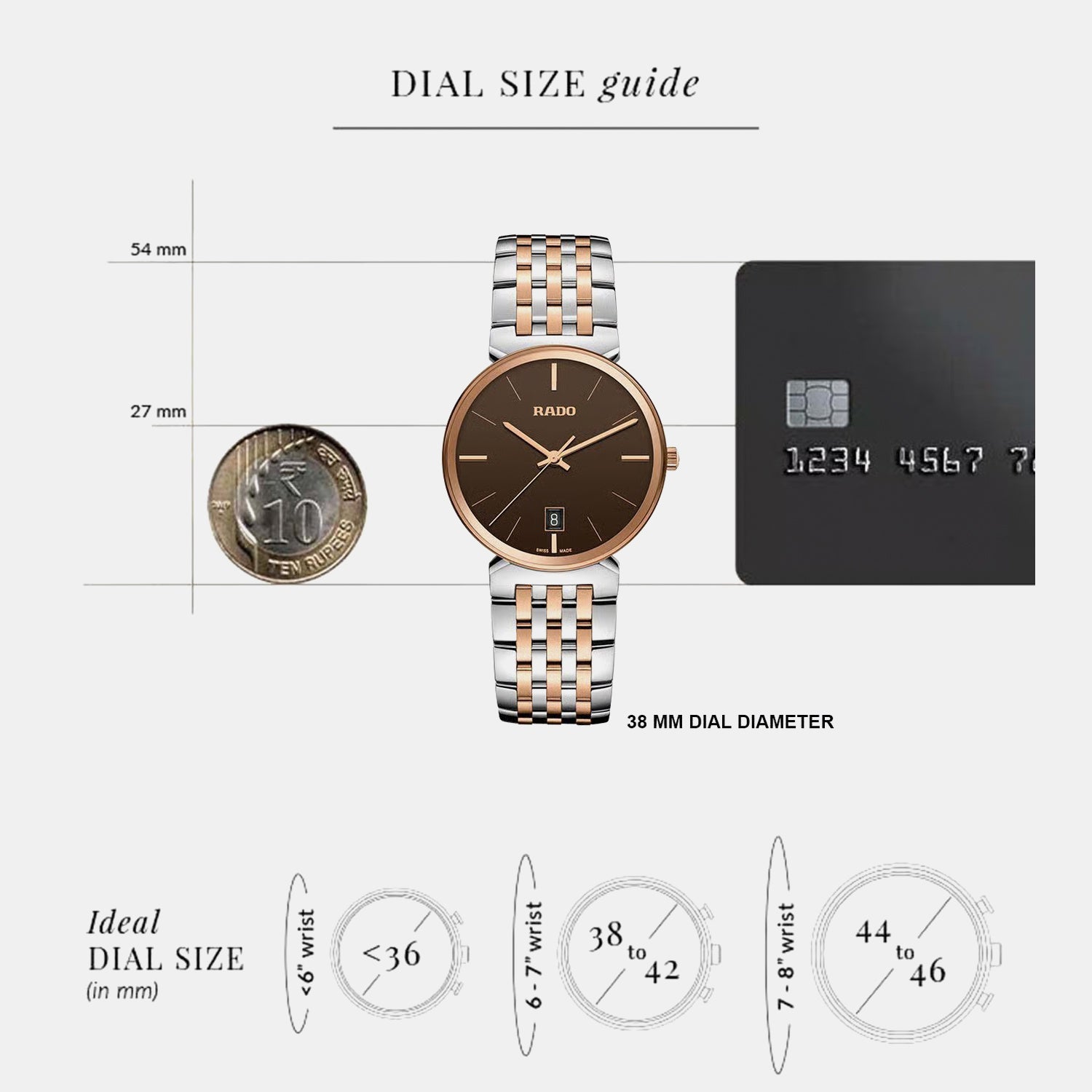 Florence Men Quartz Brown Dial Analog Stainless Steel Watch R48912303