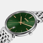 Florence Unisex Quartz Green Dial Analog Stainless Steel Watch R48912313