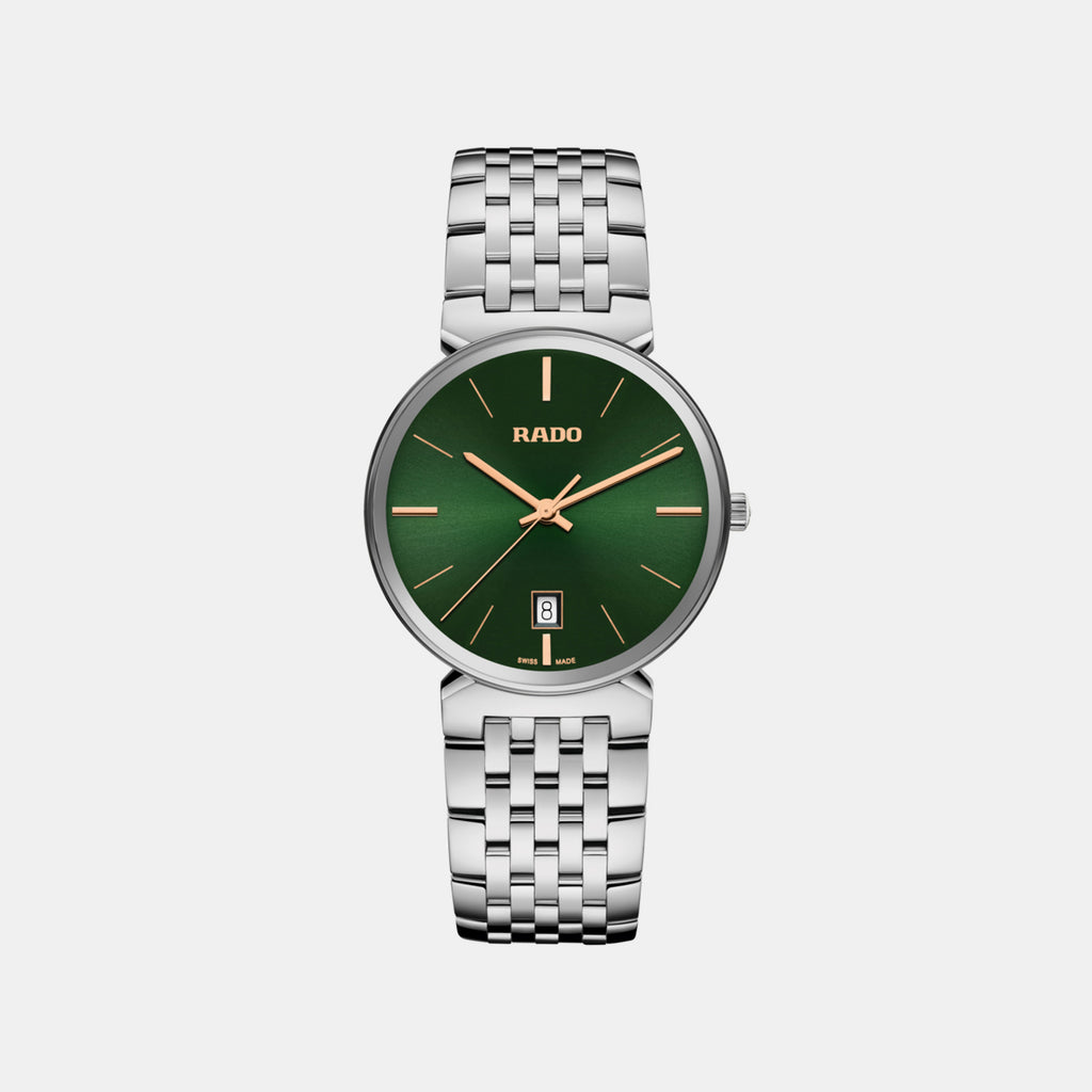 Florence Unisex Quartz Green Dial Analog Stainless Steel Watch R48912313