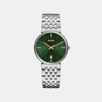 Florence Unisex Quartz Green Dial Analog Stainless Steel Watch R48912313