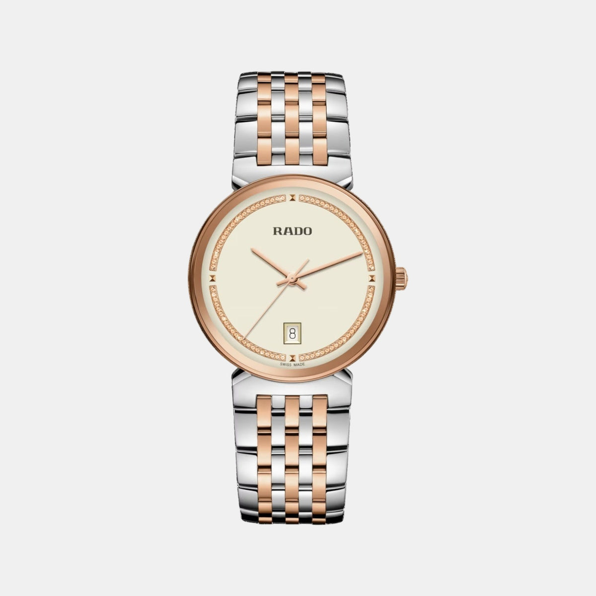 Florence Women Quartz Champagne Dial Analog Stainless Steel Watch R48912403