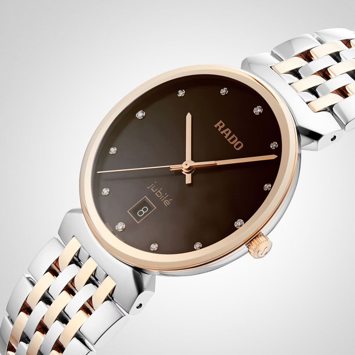 Florence Unisex Quartz Brown Dial Analog Stainless Steel Watch R48912763