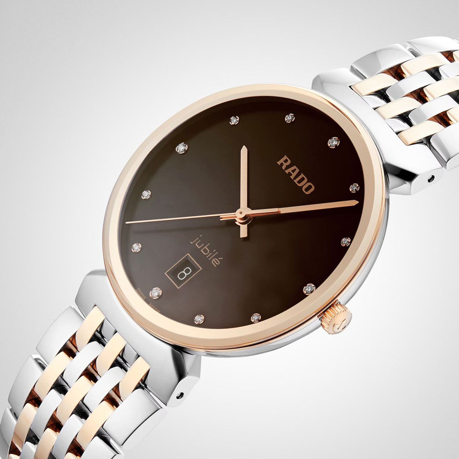 Florence Unisex Quartz Brown Dial Analog Stainless Steel Watch R48912763