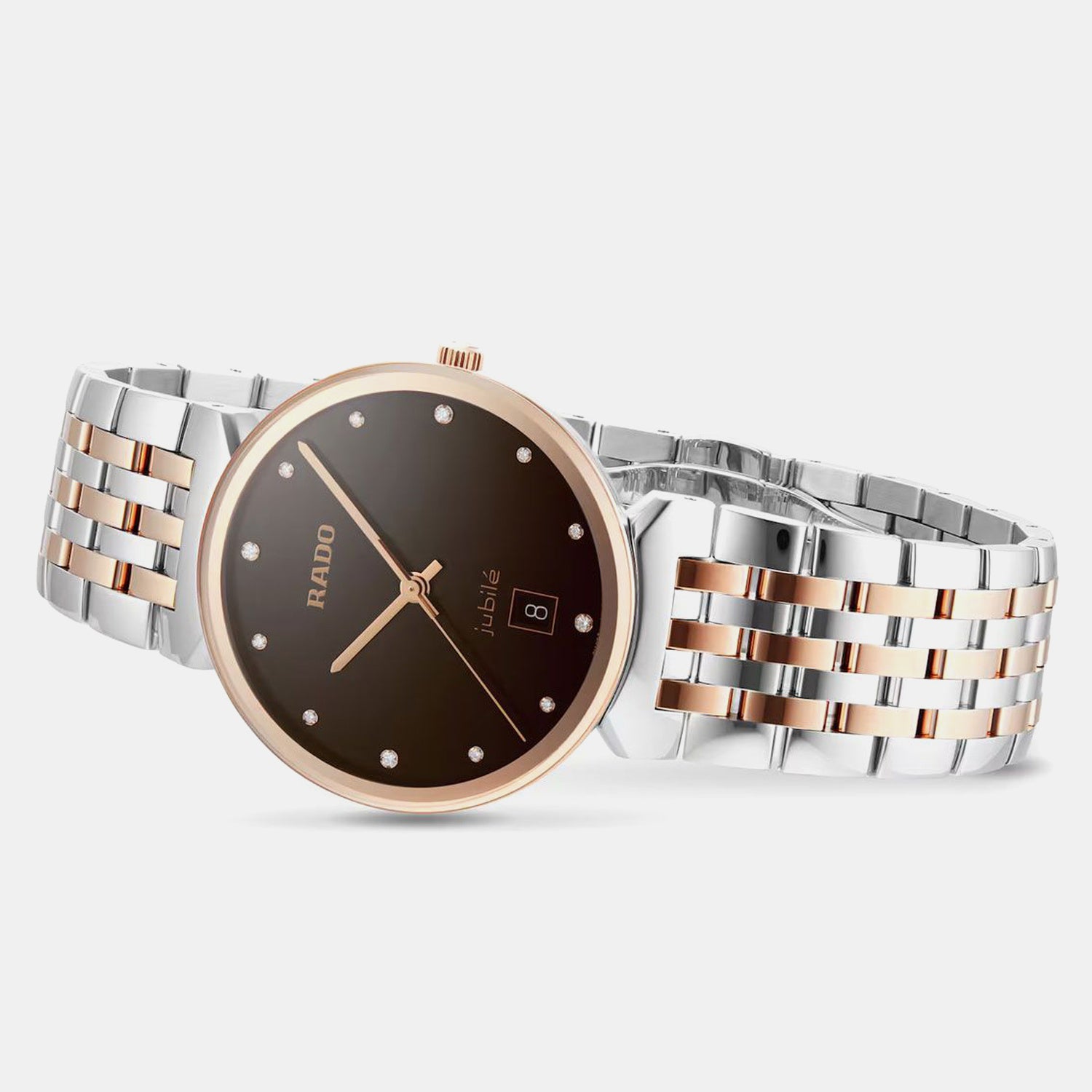 Florence Unisex Quartz Brown Dial Analog Stainless Steel Watch R48912763