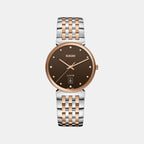 Florence Unisex Quartz Brown Dial Analog Stainless Steel Watch R48912763