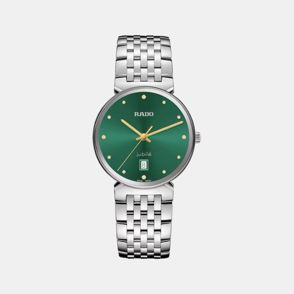 Florence Unisex Quartz Green Dial Analog Stainless Steel Watch R48912773