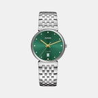 Florence Unisex Quartz Green Dial Analog Stainless Steel Watch R48912773
