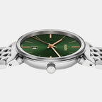 Florence Women Quartz Green Dial Analog Stainless Steel Watch R48913313