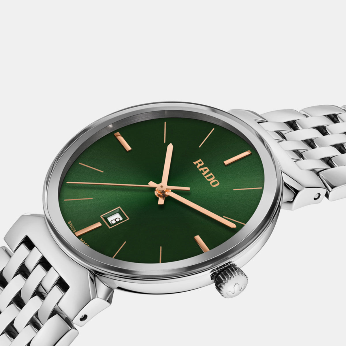 Florence Women Quartz Green Dial Analog Stainless Steel Watch R48913313