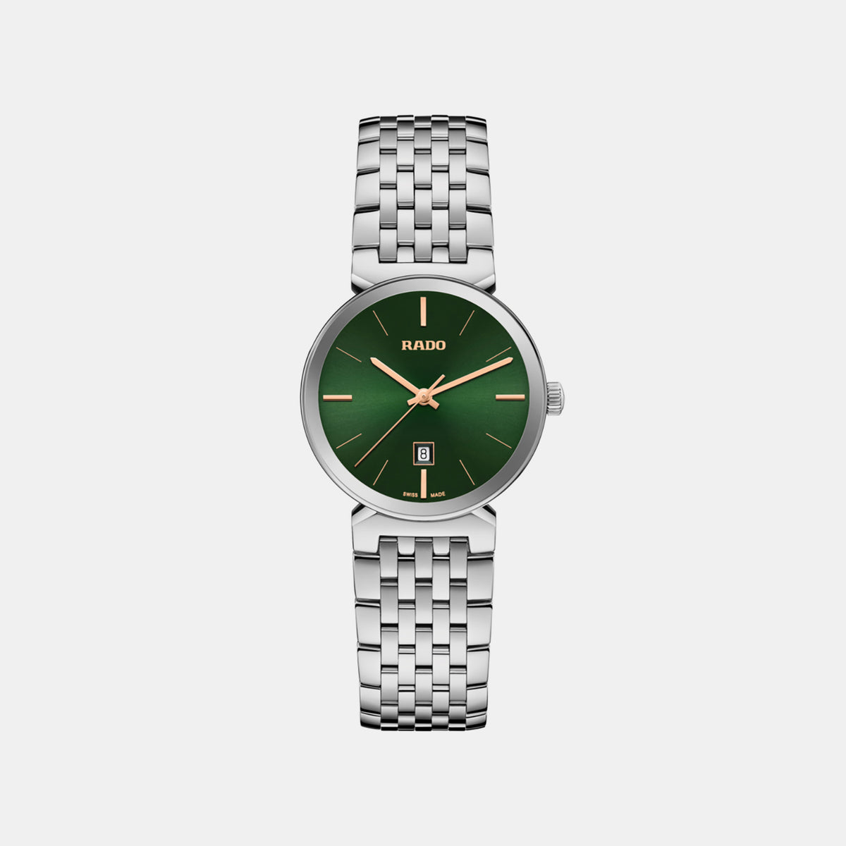 Florence Women Quartz Green Dial Analog Stainless Steel Watch R48913313