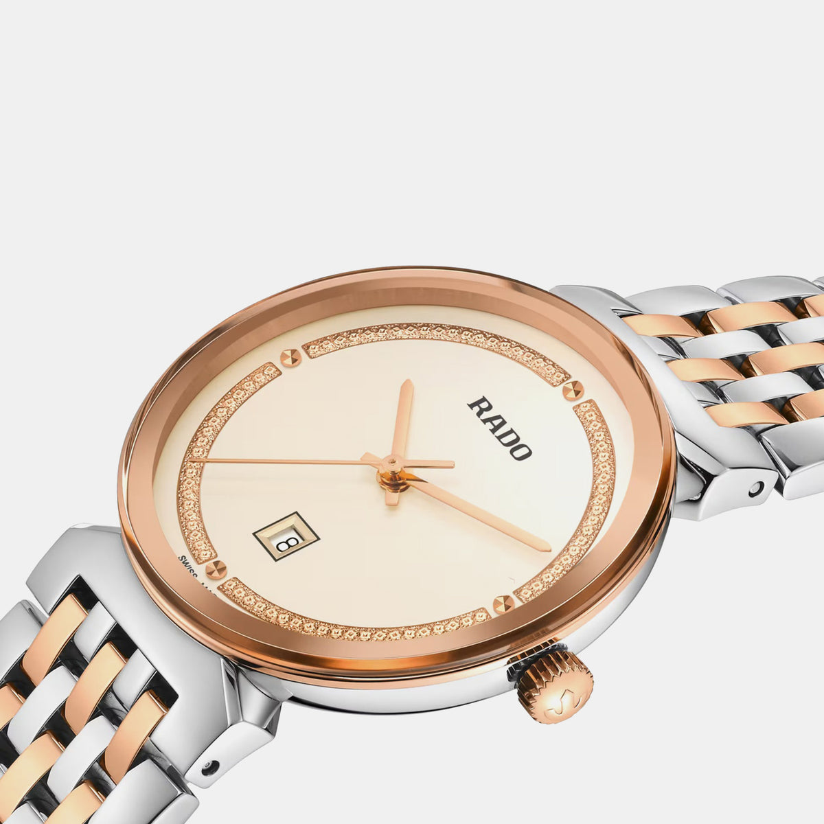 Florence Women Quartz Champagne Dial Analog Stainless Steel Watch R48913403