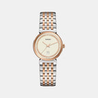 Florence Women Quartz Champagne Dial Analog Stainless Steel Watch R48913403