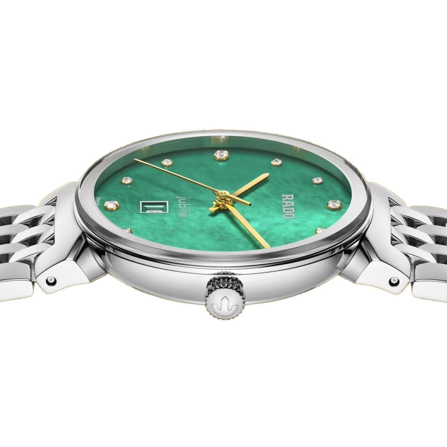 Florence Women Quartz Green Dial Analog Stainless Steel Watch R48913903