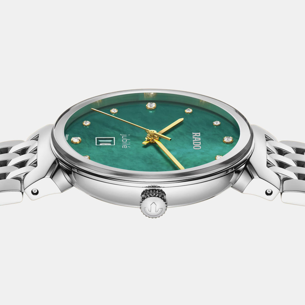 Florence Women Quartz Green Dial Analog Stainless Steel Watch R48913903