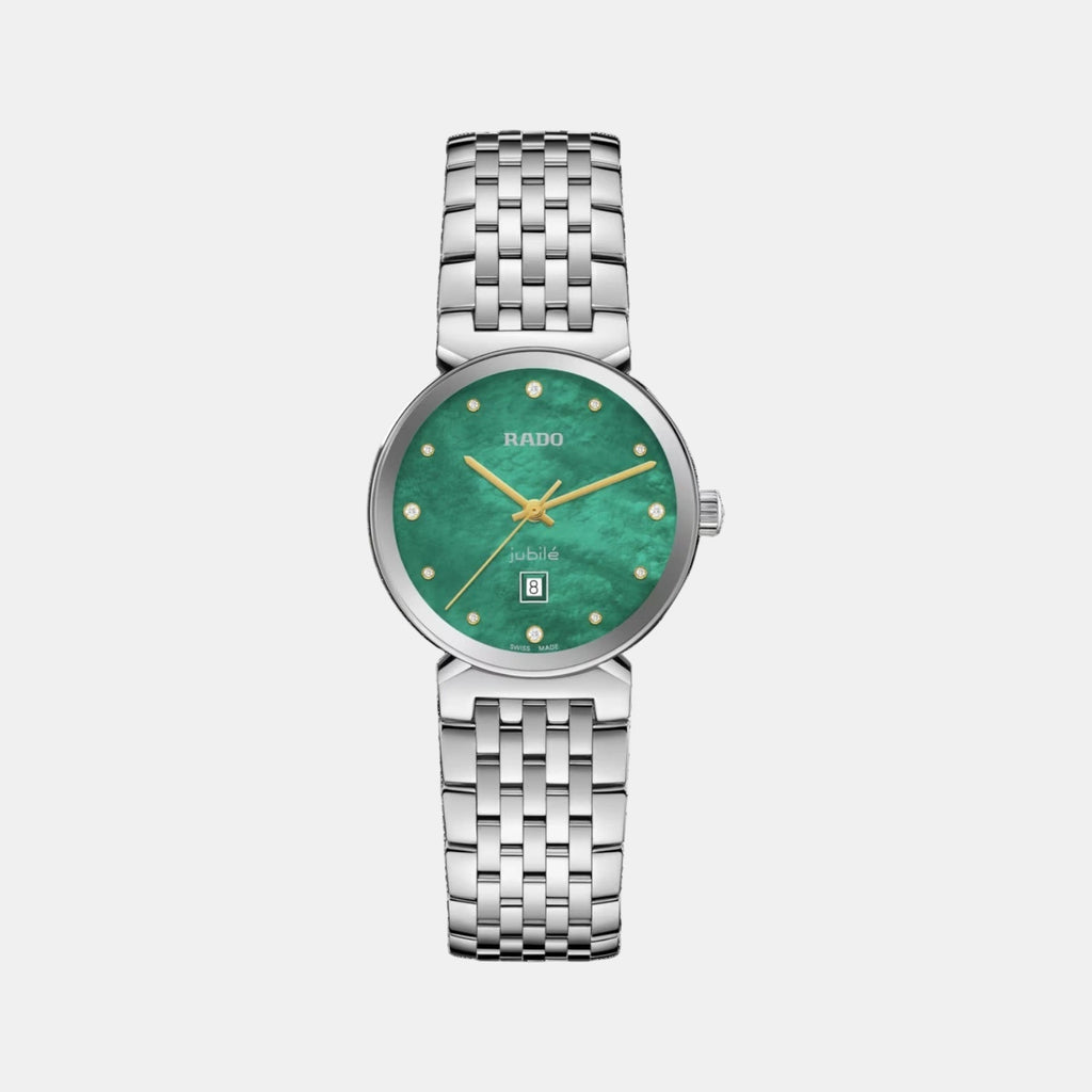 Florence Women Quartz Green Dial Analog Stainless Steel Watch R48913903