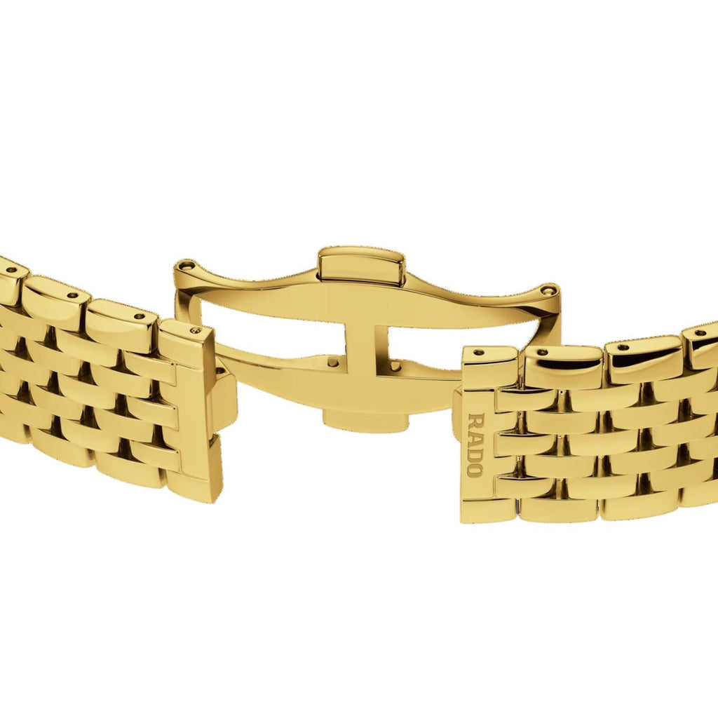 Florence Unisex Quartz Gold Dial Analog Stainless Steel Watch R48914713