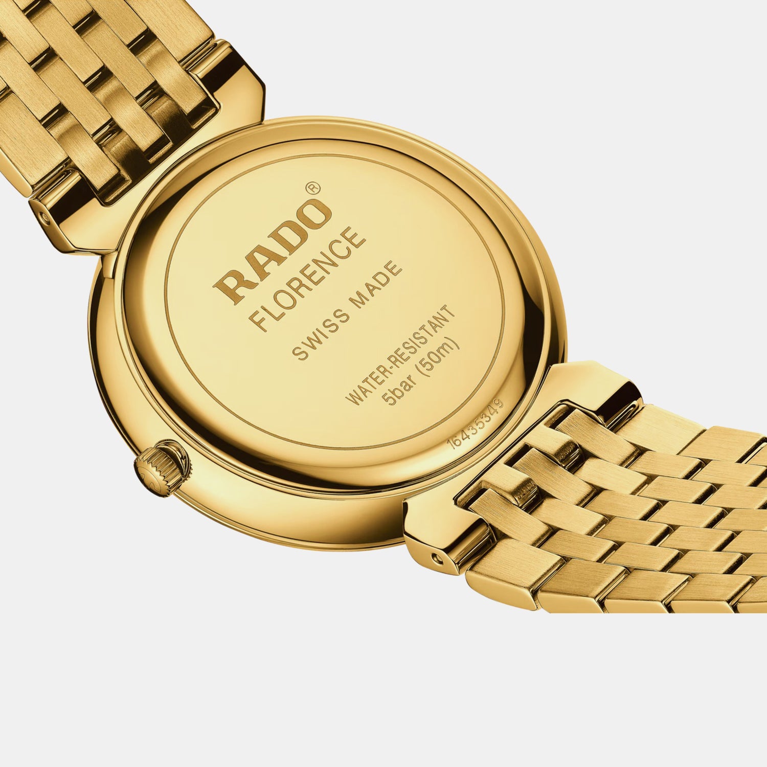 Florence Unisex Quartz Gold Dial Analog Stainless Steel Watch R48914713