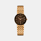Florence Diamond Women Quartz Brown Mother Of Pearl Dial Analog Stainless Steel Watch R48917903