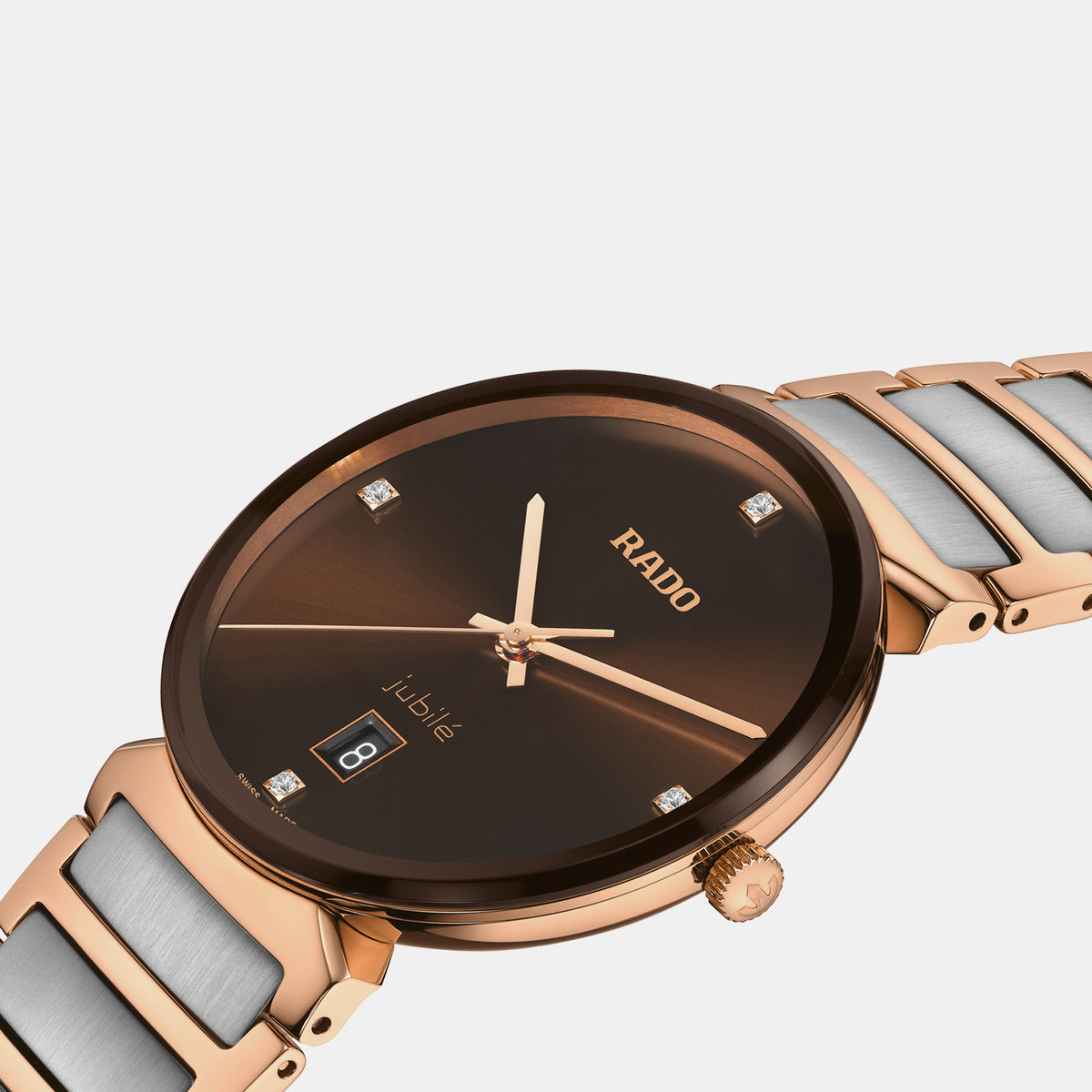 Florence Unisex Quartz Brown Dial Analog Stainless Steel Watch R48918703