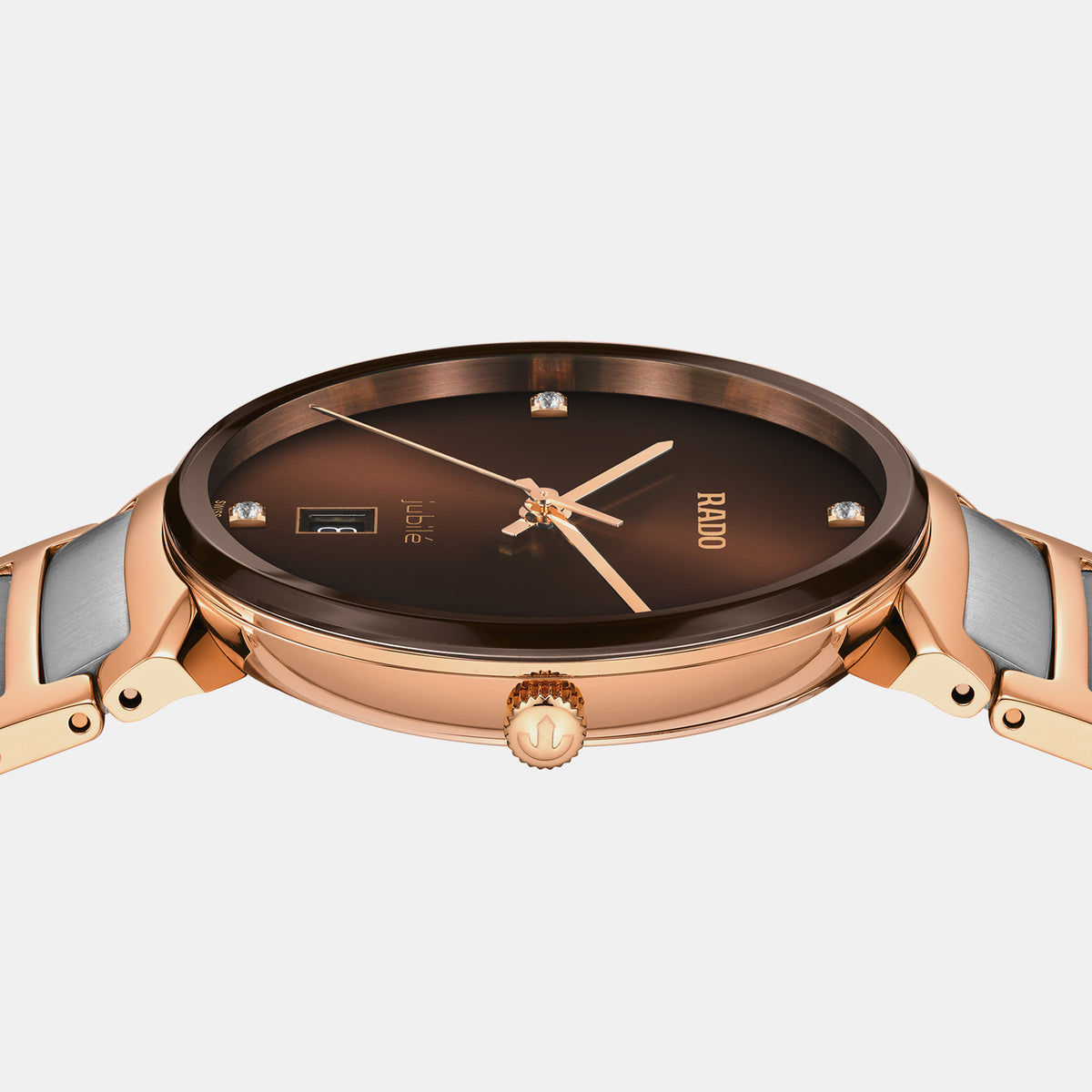 Florence Unisex Quartz Brown Dial Analog Stainless Steel Watch R48918703