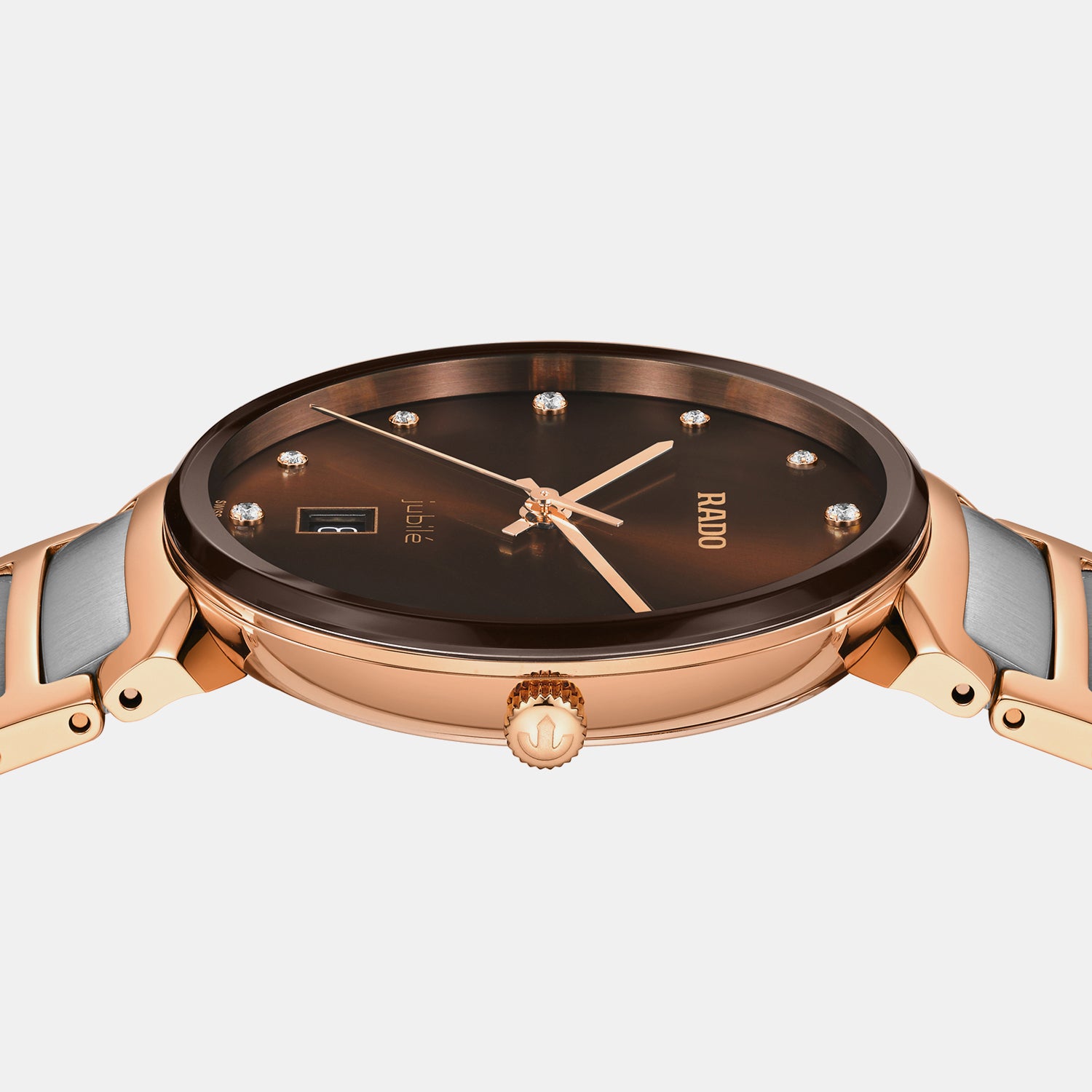 Florence Unisex Quartz Brown Dial Analog Stainless Steel Watch R48918713