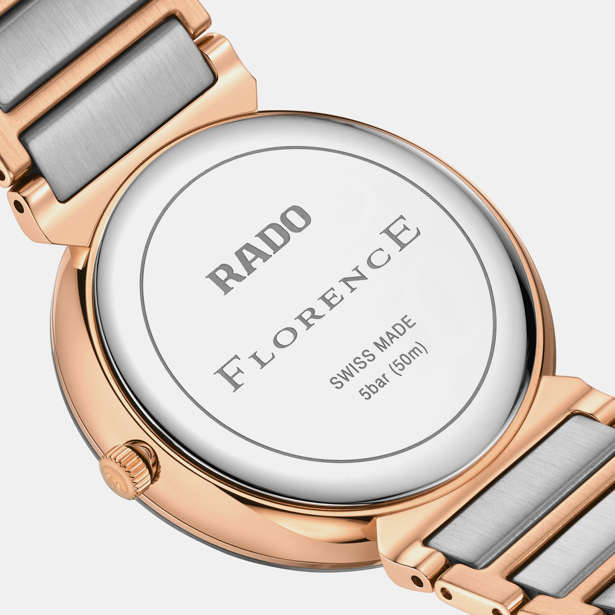 Florence Unisex Quartz Brown Dial Analog Stainless Steel Watch R48918713