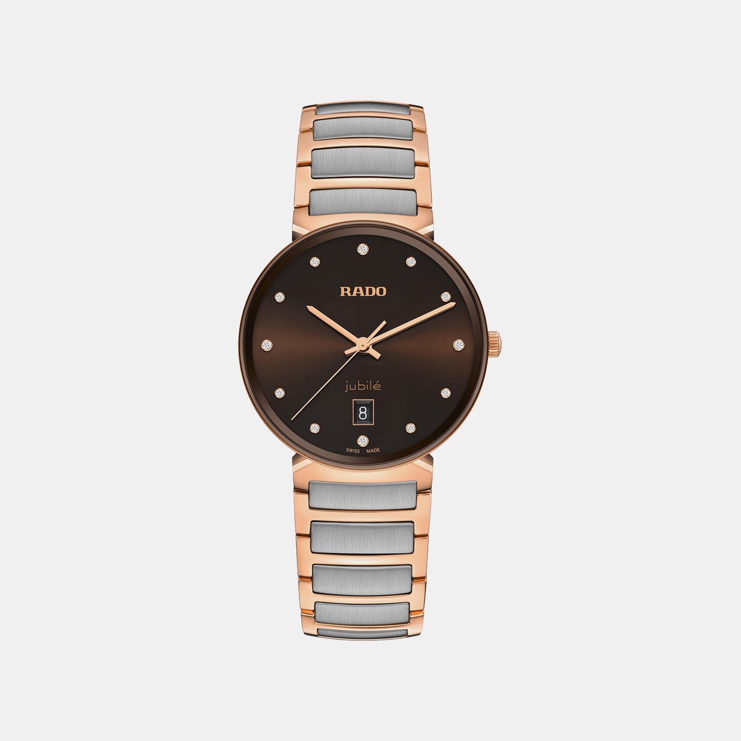 Florence Unisex Quartz Brown Dial Analog Stainless Steel Watch R48918713