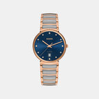 Florence Unisex Quartz Blue Dial Analog Stainless Steel Watch R48918723