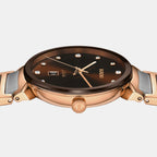 Florence Women Quartz Brown Dial Analog Stainless Steel Watch R48919713