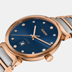 Florence Women Quartz Blue Dial Analog Stainless Steel Watch R48919723
