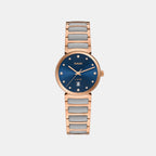 Florence Women Quartz Blue Dial Analog Stainless Steel Watch R48919723