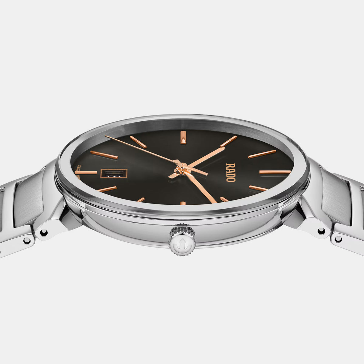 Florence Unisex Quartz Black Dial Analog Stainless Steel Watch R48920153