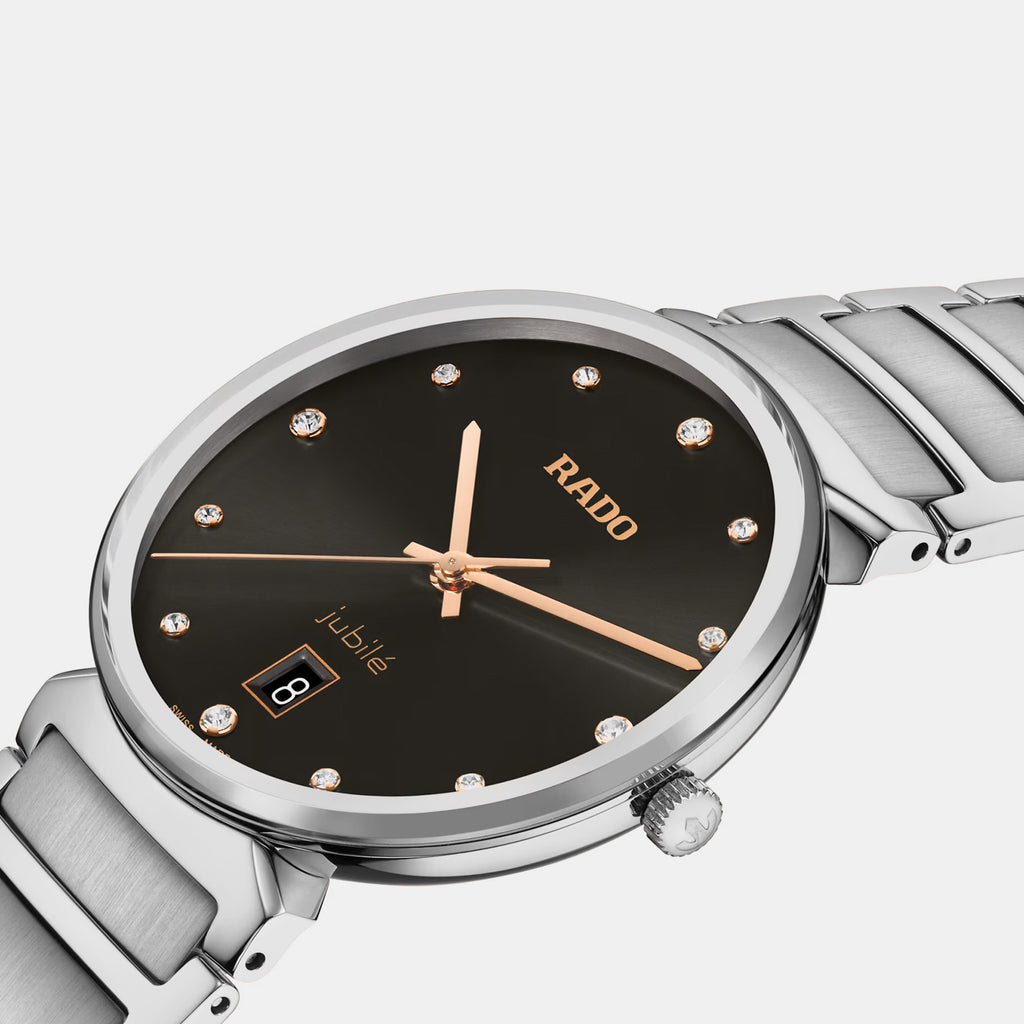 Florence Unisex Quartz Black Dial Analog Stainless Steel Watch R48920703