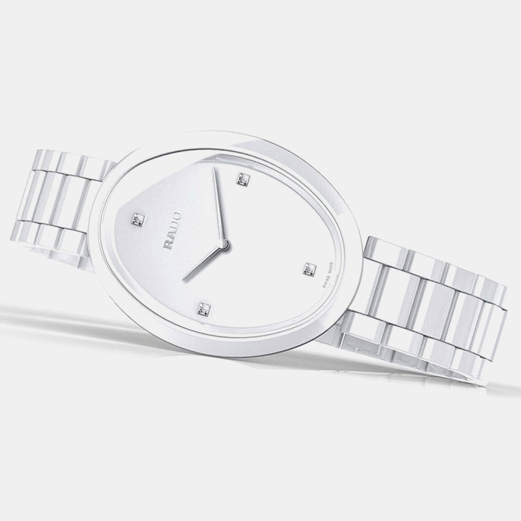Esenza Women Quartz White Dial Analog Ceramic Watch R53092712