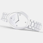 Esenza Women Quartz White Dial Analog Ceramic Watch R53092712