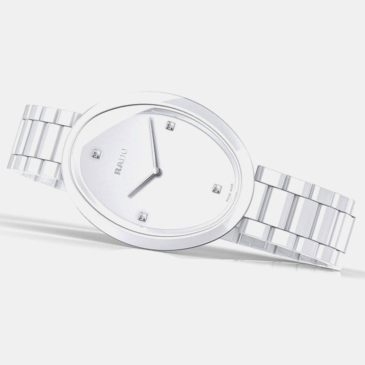 Esenza Women Quartz White Dial Analog Ceramic Watch R53092712