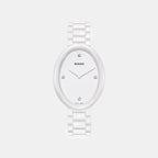Esenza Women Quartz White Dial Analog Ceramic Watch R53092712