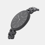 Esenza Ceramic Women Quartz Black Dial Analog Watch R53093152