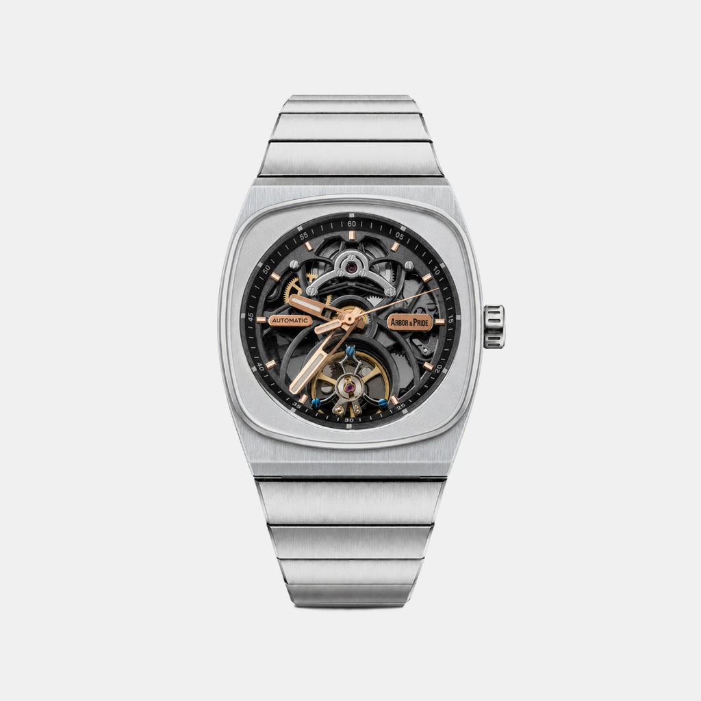 Retroscape Unisex Automatic Grey Dial Analog Stainless Steel Watch Retroscape - Sl