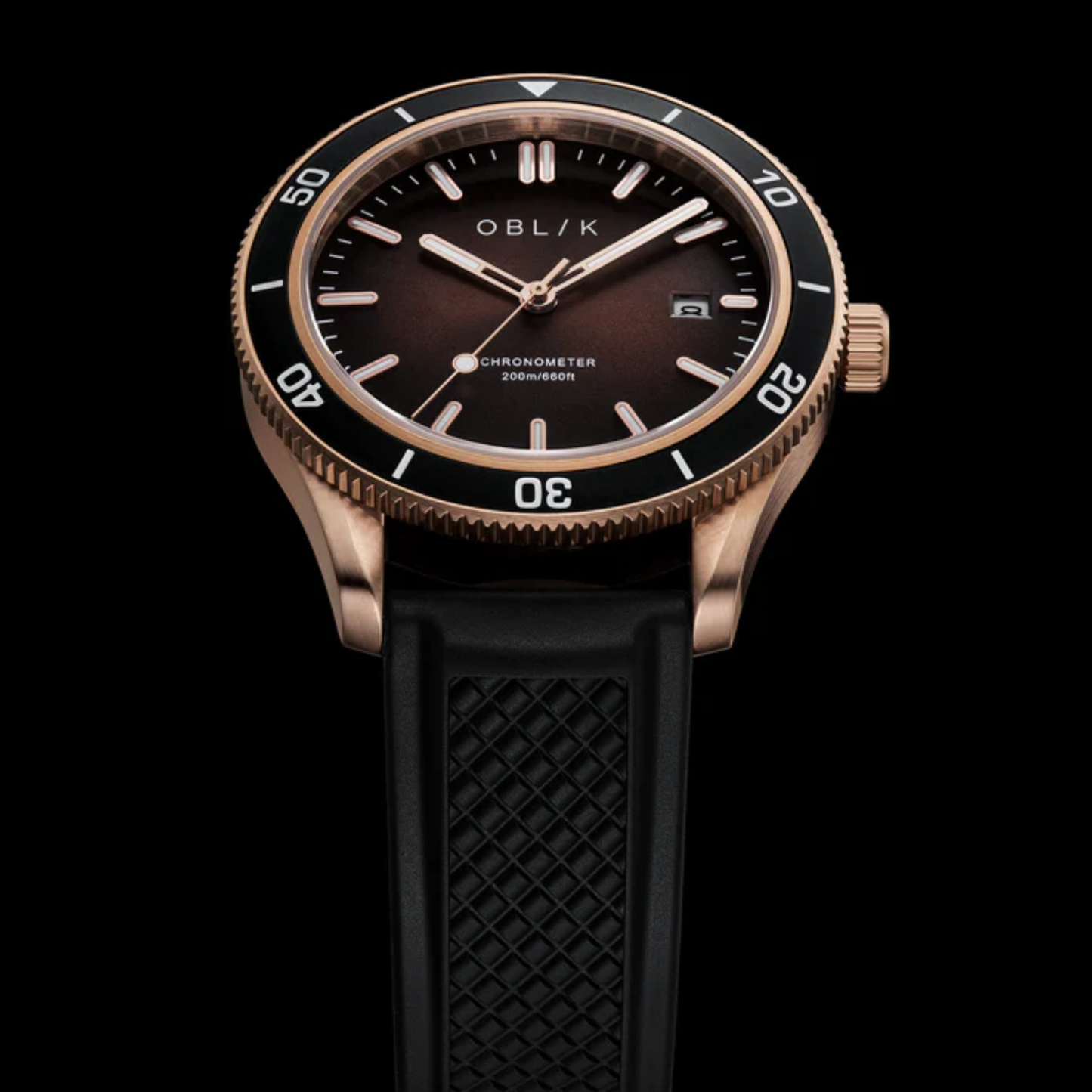 Sealion Men Automatic Brown Dial Analog Silicone Watch