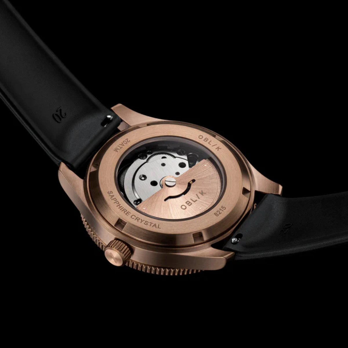 Sealion Men Automatic Brown Dial Analog Silicone Watch SEALION