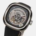 P Series Unisex Automatic Black Dial Analog Leather Watch PS2/01