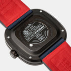 T Series Unisex Automatic Blue Dial Analog Leather Watch T3/03