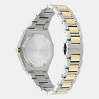Women Quartz Green Dial Analog Stainless Steel Watch SF3T00125