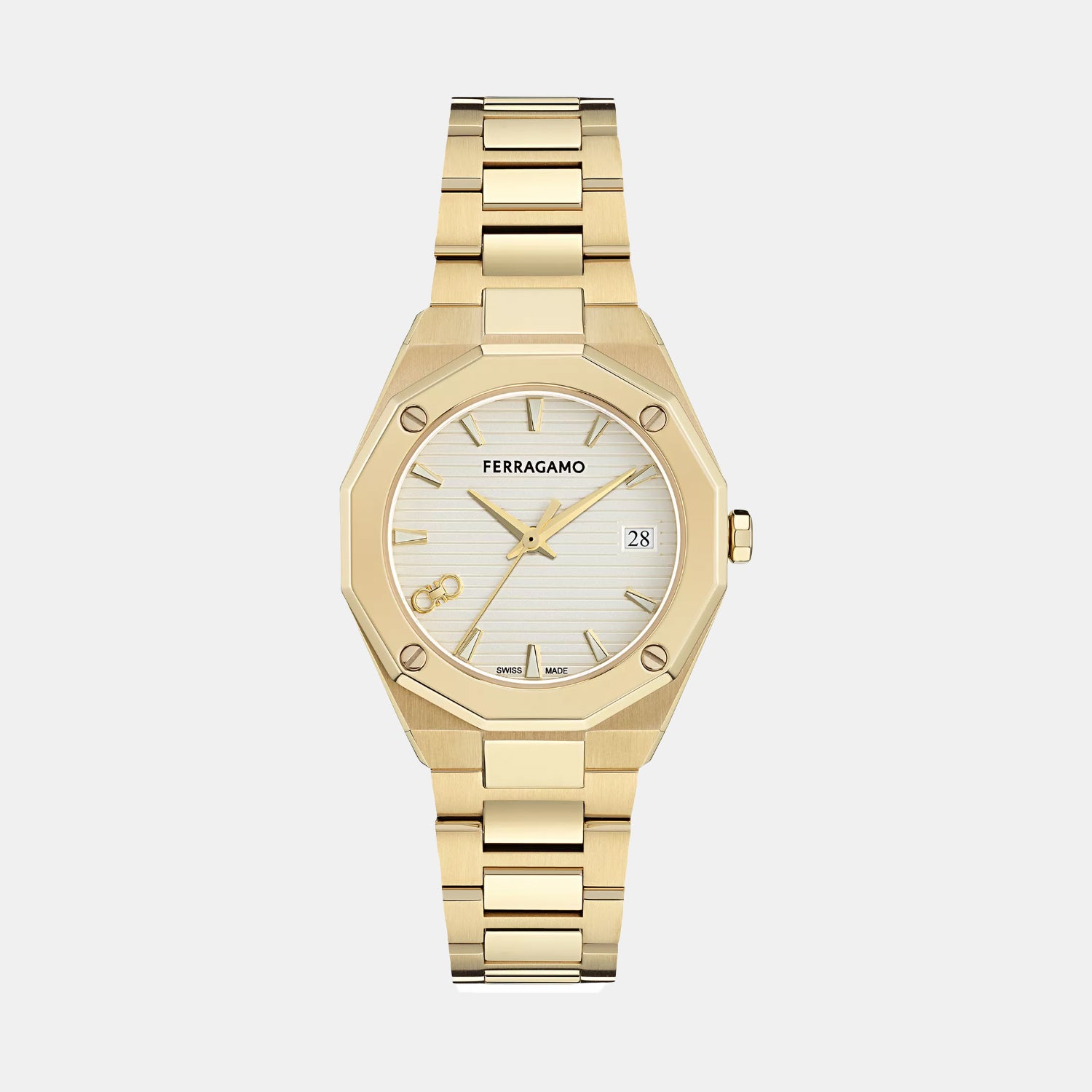 Women Quartz Silver Dial Analog Stainless Steel Watch SF3T00225