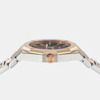Edge Men Quartz Brown Dial Analog Stainless Steel Watch SF4T00325